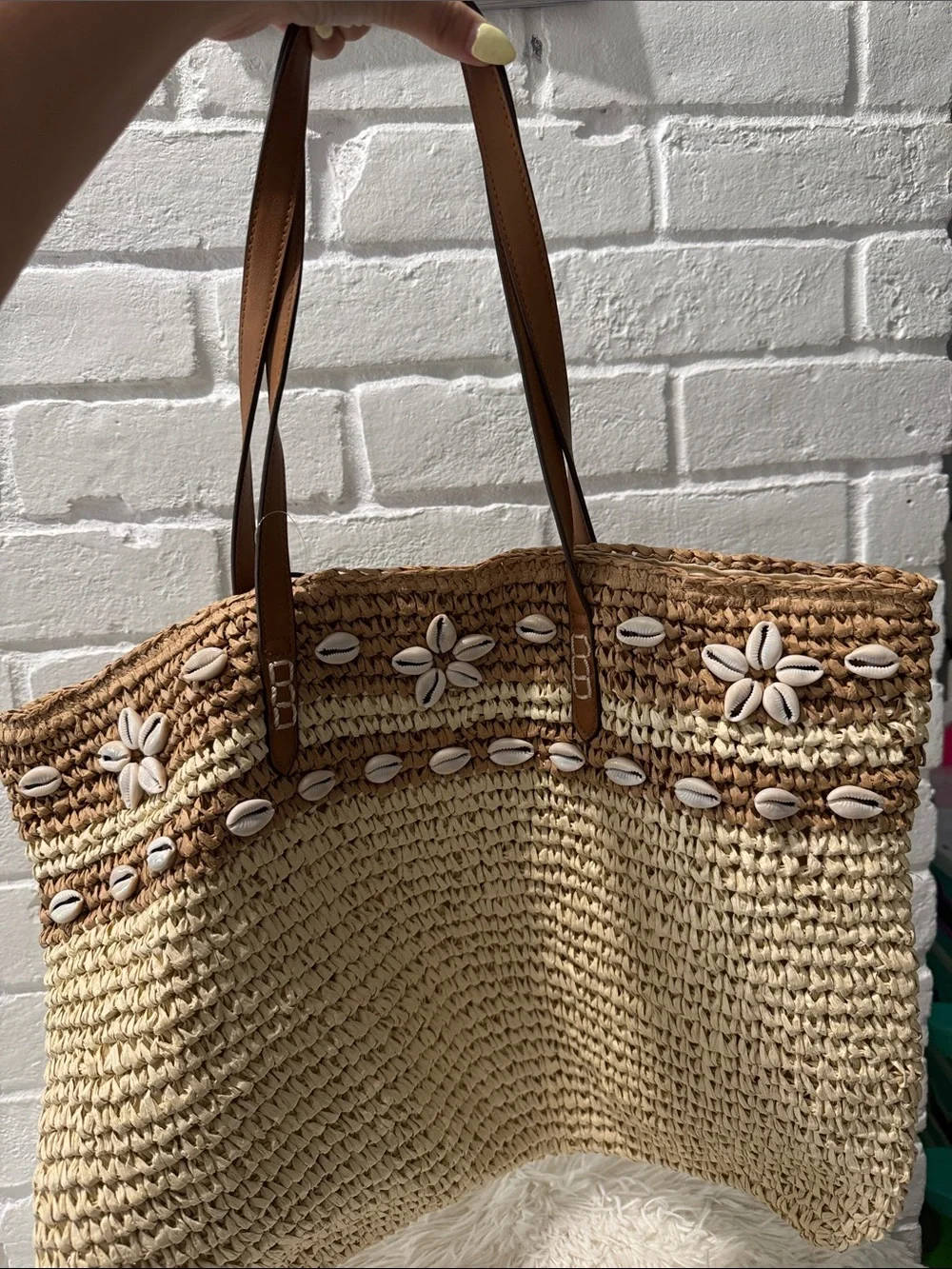 Style&Co Shell Trim Tote Bag - Tan